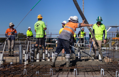 Top floor has been poured!