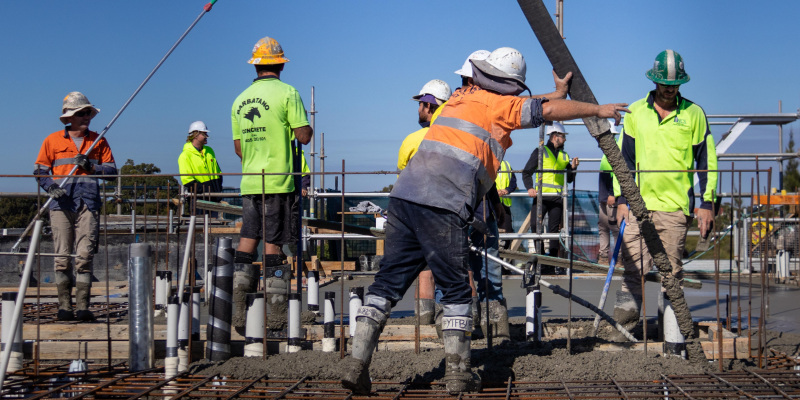 Top floor has been poured!